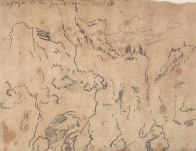 Passage to the Grand Chartreuse, October 25 by John Robert Cozens